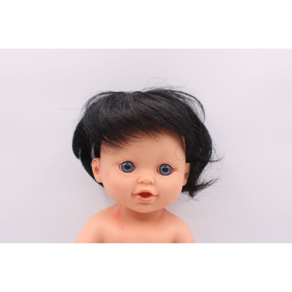 Global Dolls Black Doll Wig Sz 11-12 Japanese Kanekalon Modacrylic Fiber Vtg NOS